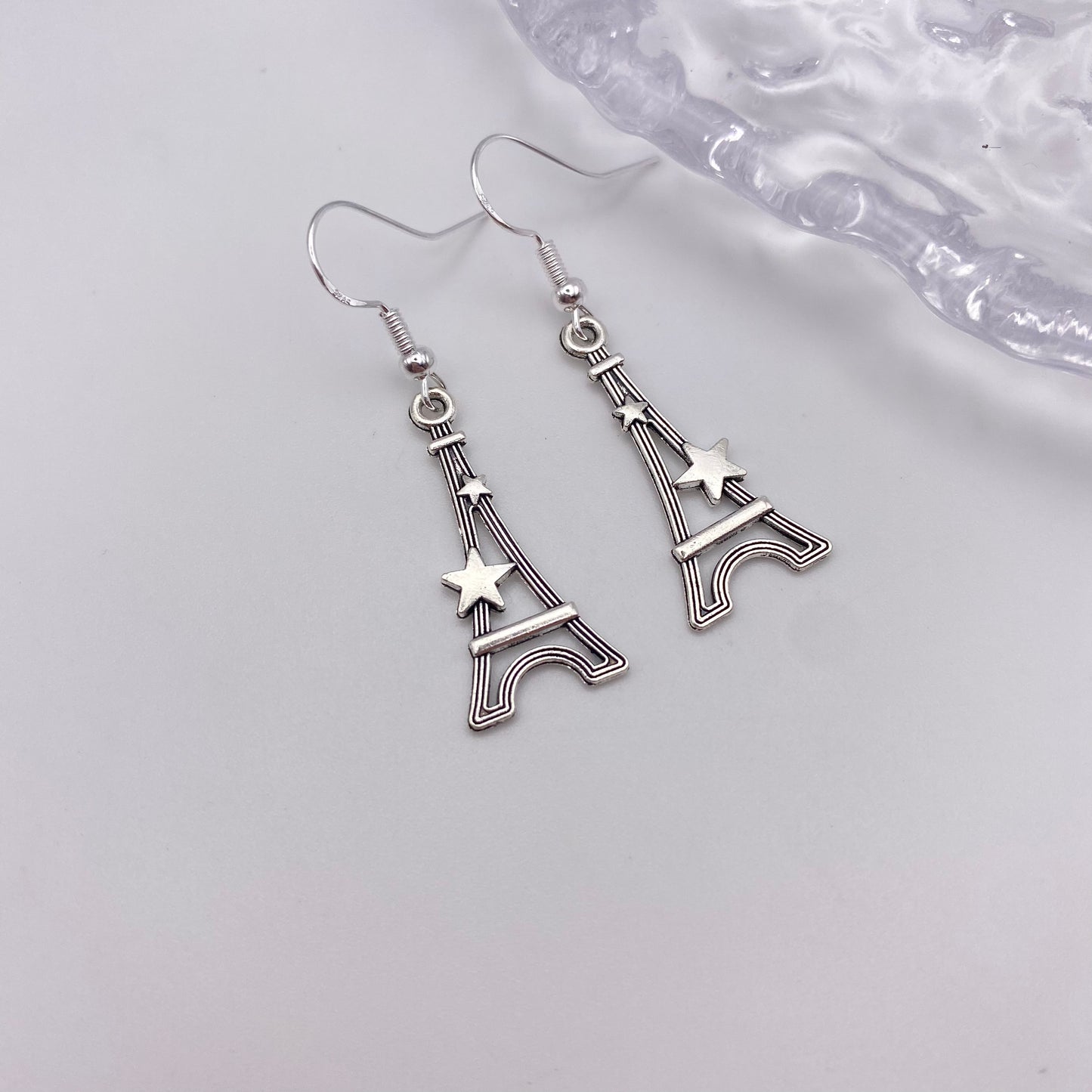 Starry Eiffel Tower Earrings