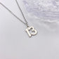 13 Number Necklace
