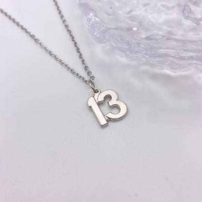 13 Number Necklace