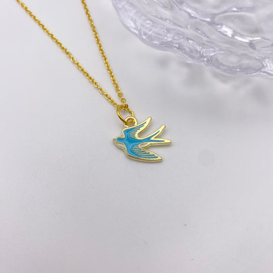 Blue Bird Necklace