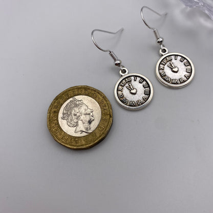 Heart Clock Earrings