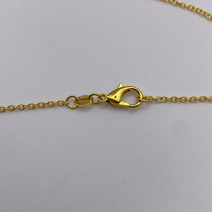 Gold Rainbow Heart Necklace