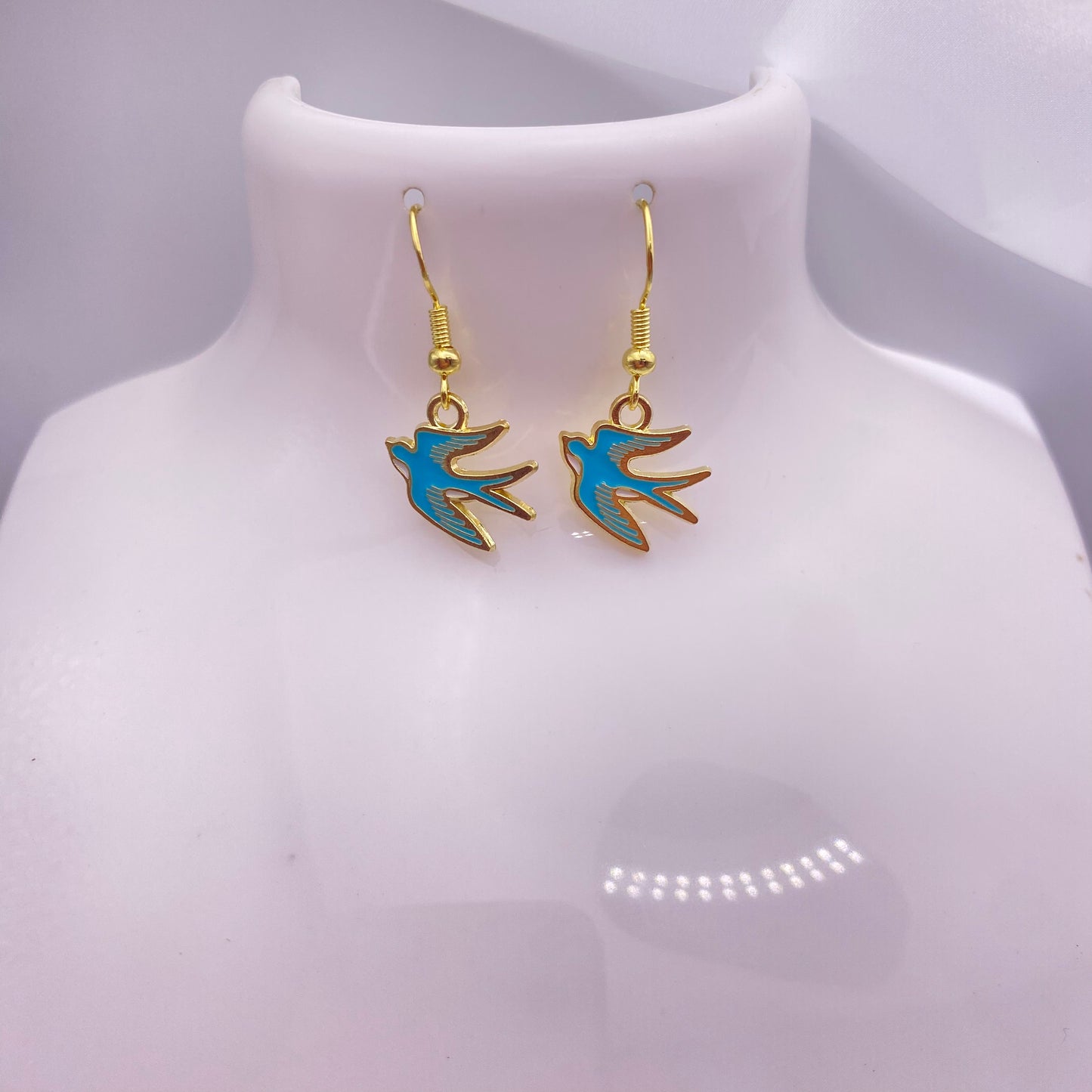 Blue Bird Earrings