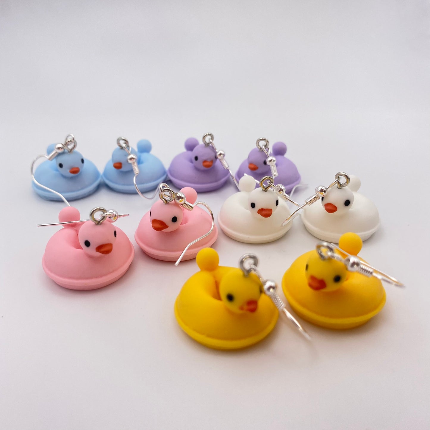 Rubber Duck Pool Float Earrings