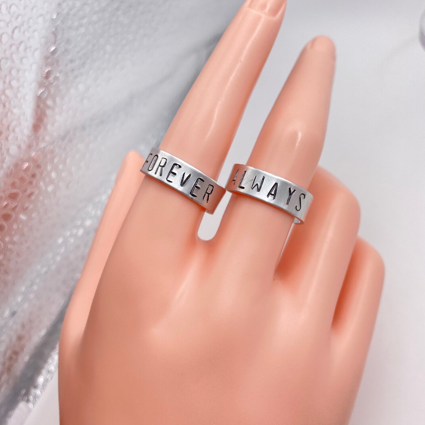Matching Forever and Always Stamped Rings