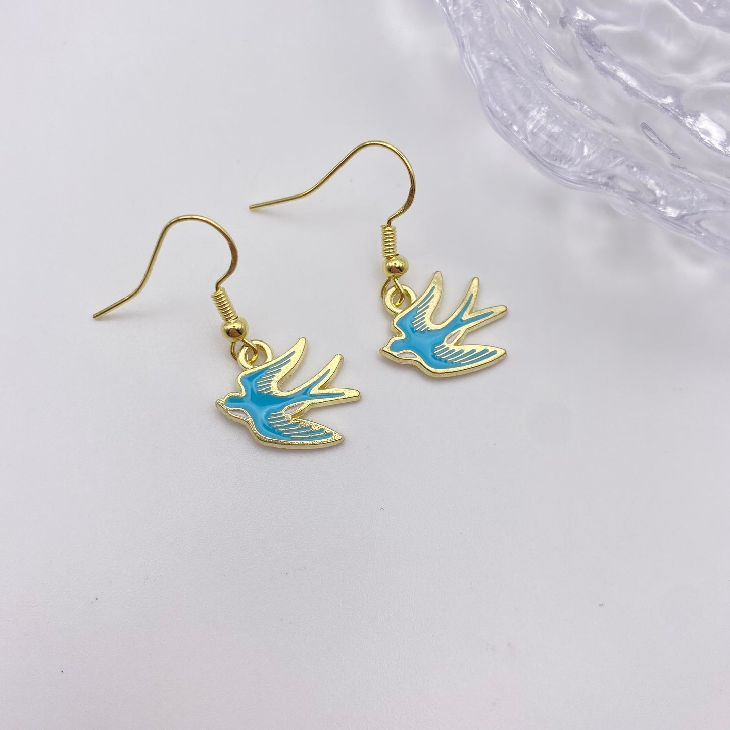 Blue Bird Earrings