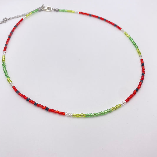 Watermelon Beaded Necklace
