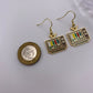 Colourful Gold TV Earrings