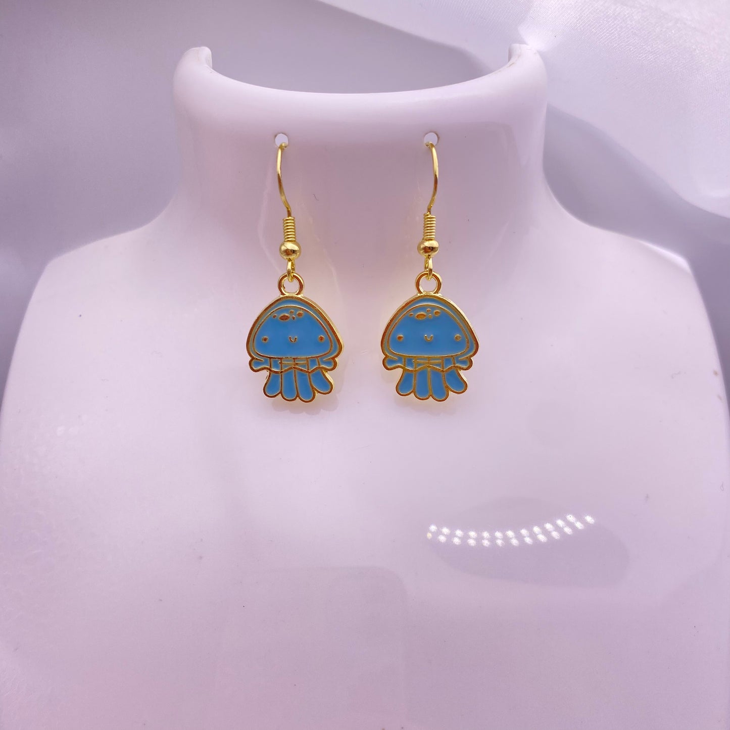 Blue Jellyfish Earrings