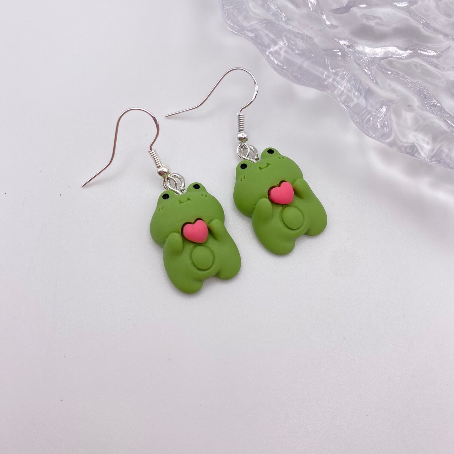 Frog Heart Earrings