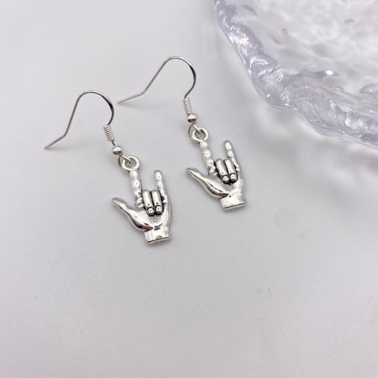 Rock Hand Earrings