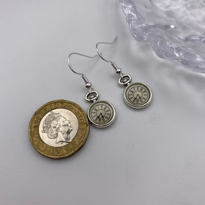 Pocket Watch Earrings