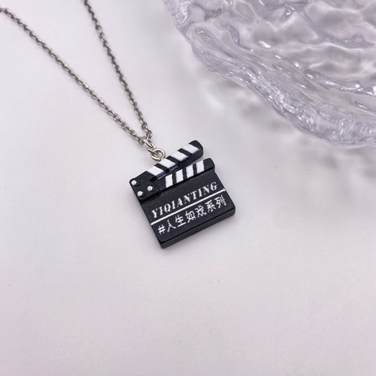 Movie Clapperboard Necklace