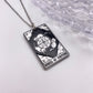 Wheel of Fortune Cat Tarot Card Necklace