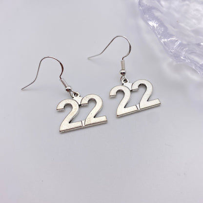 22 Number Earrings