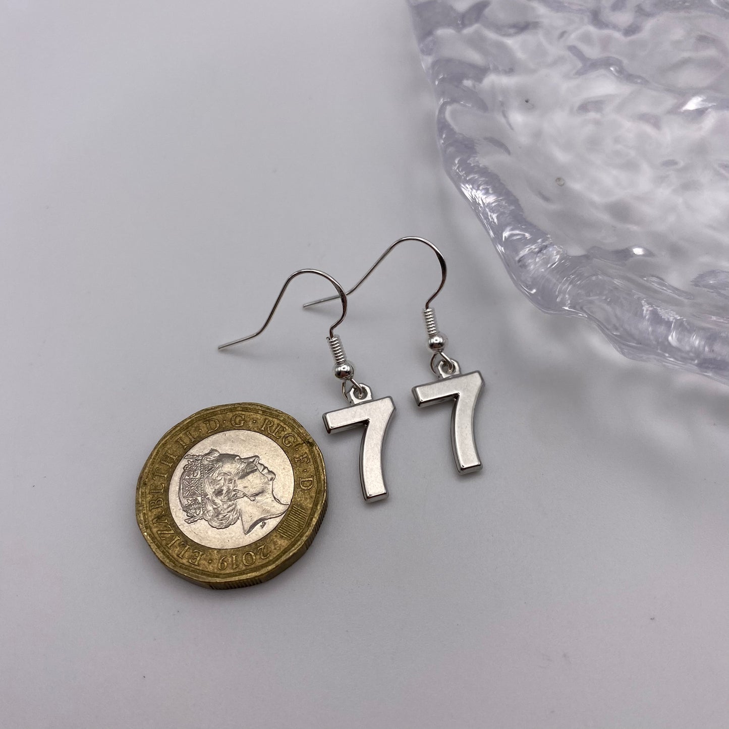 7 Number Earrings