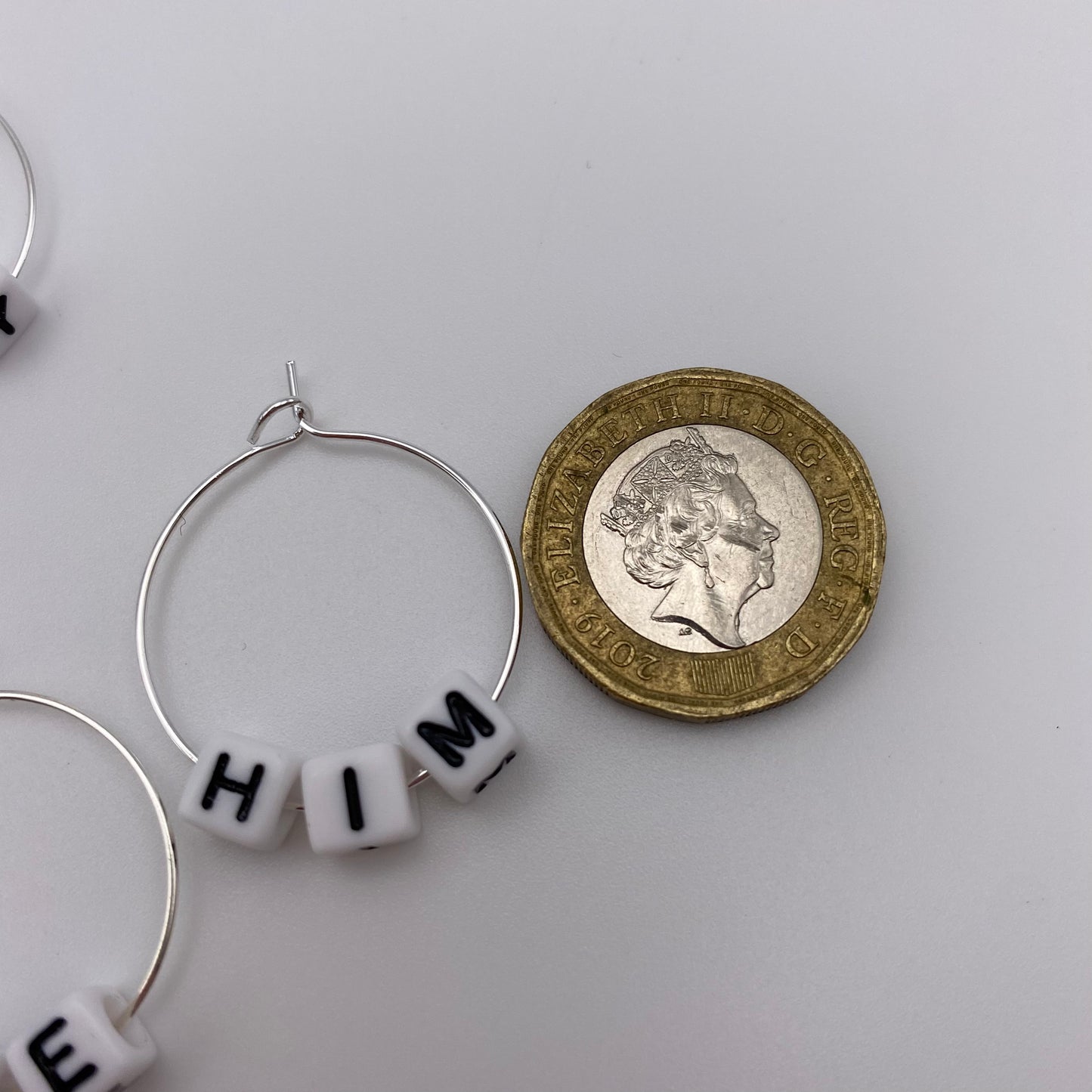 Pronoun Hoop Earrings