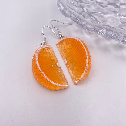 Orange Slice Earrings