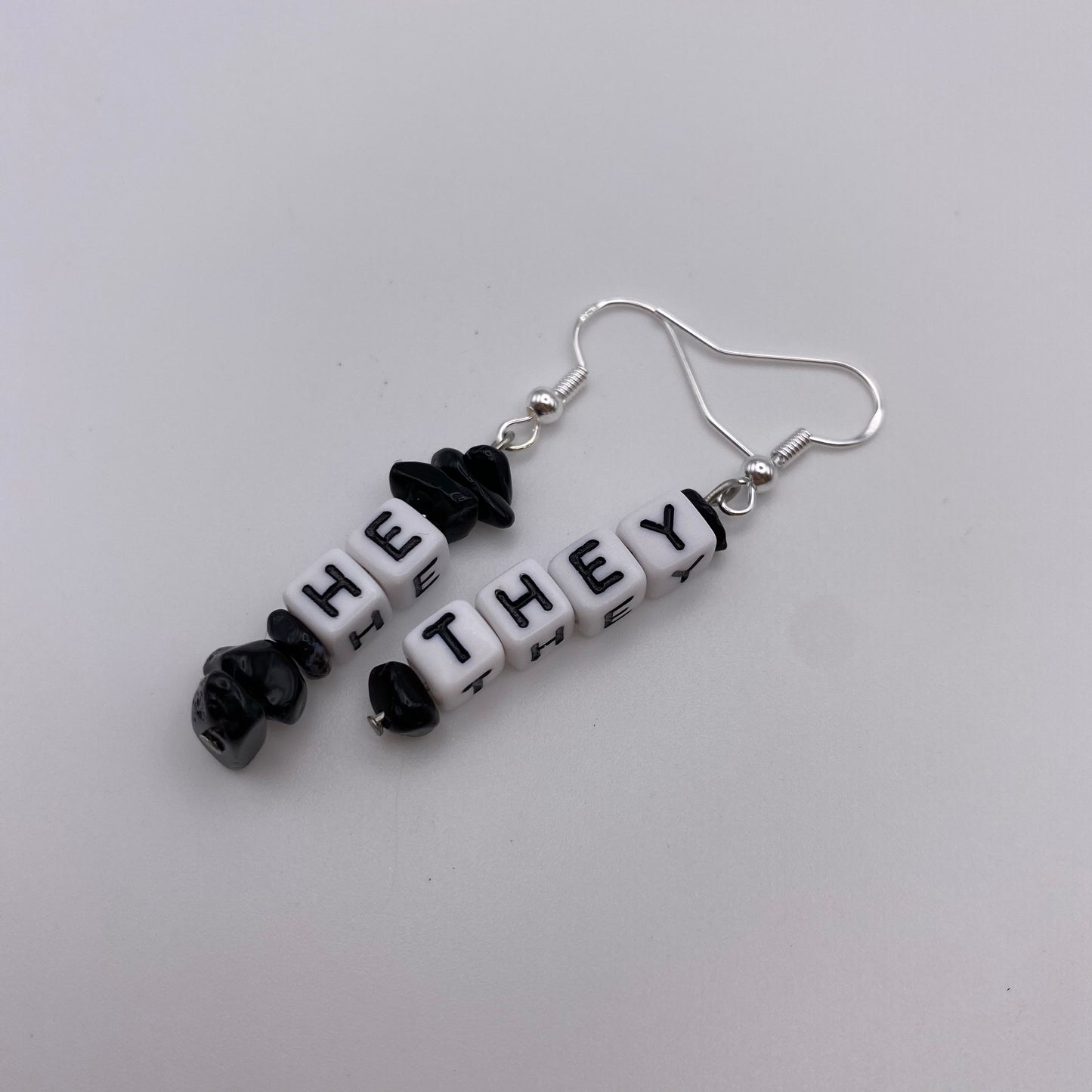 Pronoun Earrings