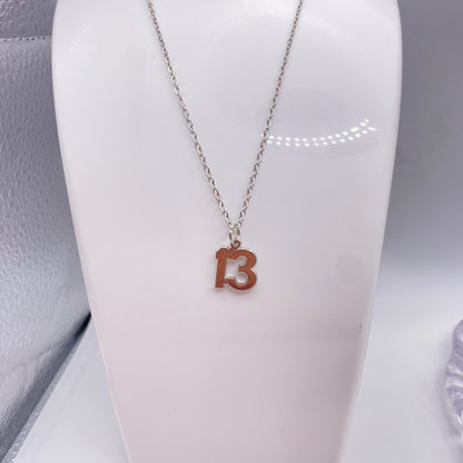 13 Number Necklace