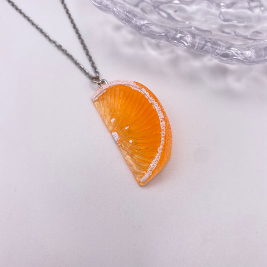 Orange Slice Necklace