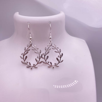 Silver Ivy Earrings