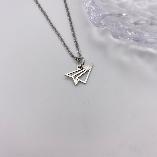 Paper Plane Necklace