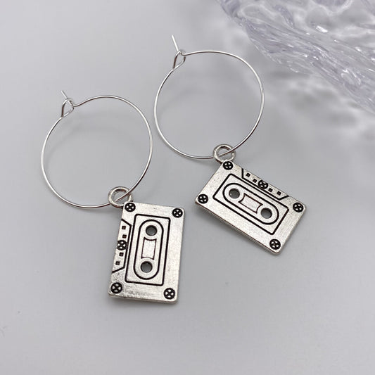 Cassette Hoop Earrings