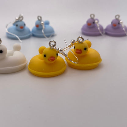 Rubber Duck Pool Float Earrings