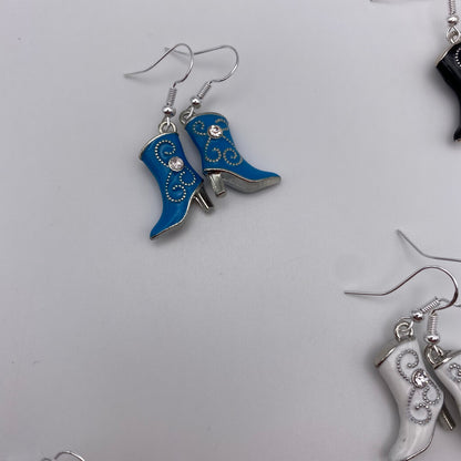 Colourful Cowboy Boots Earrings