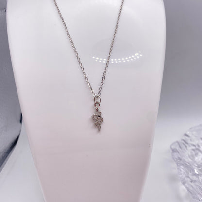 Small Silver Snake Necklace