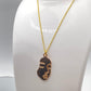 Gold Solid Face Necklace