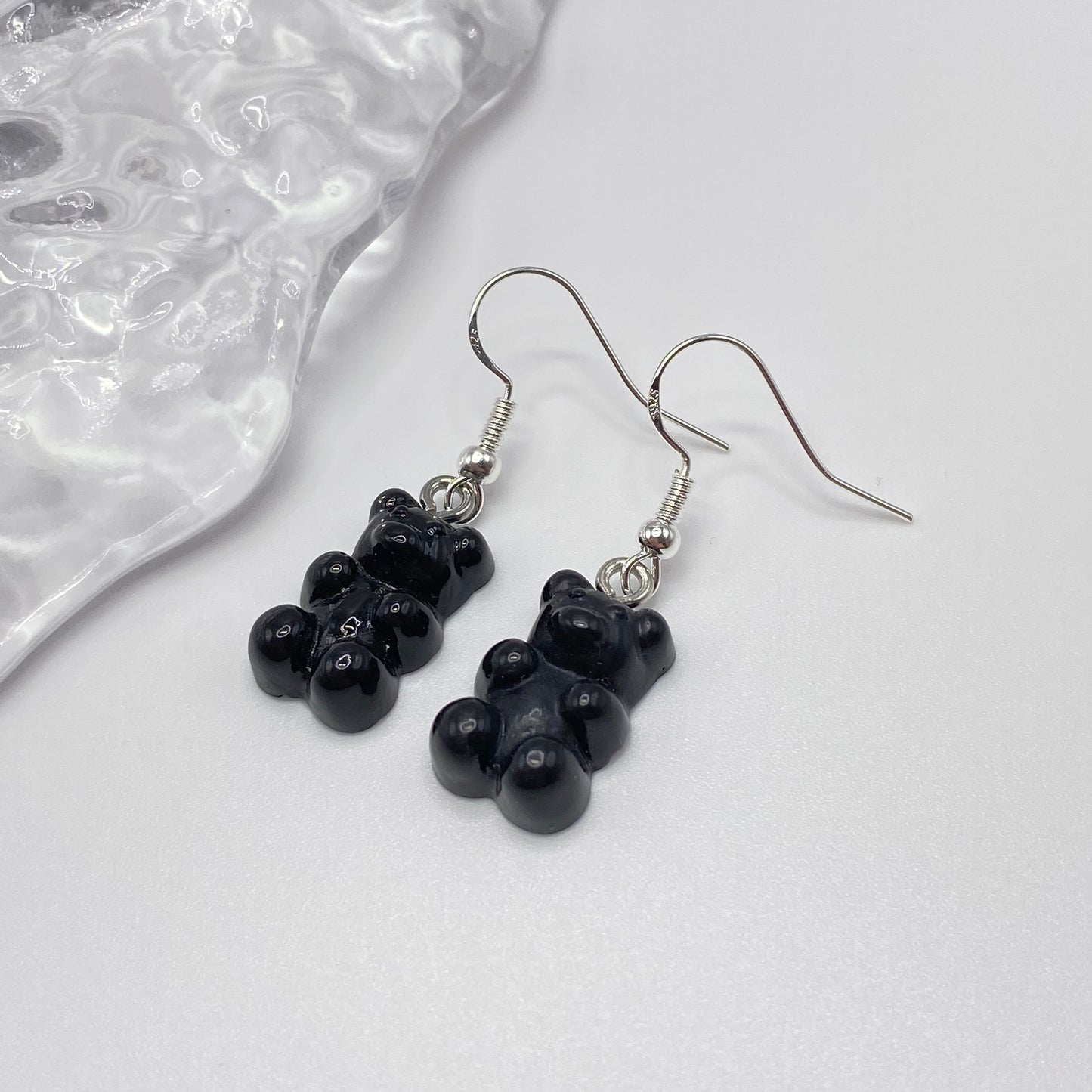Black Gummy Bear Earrings
