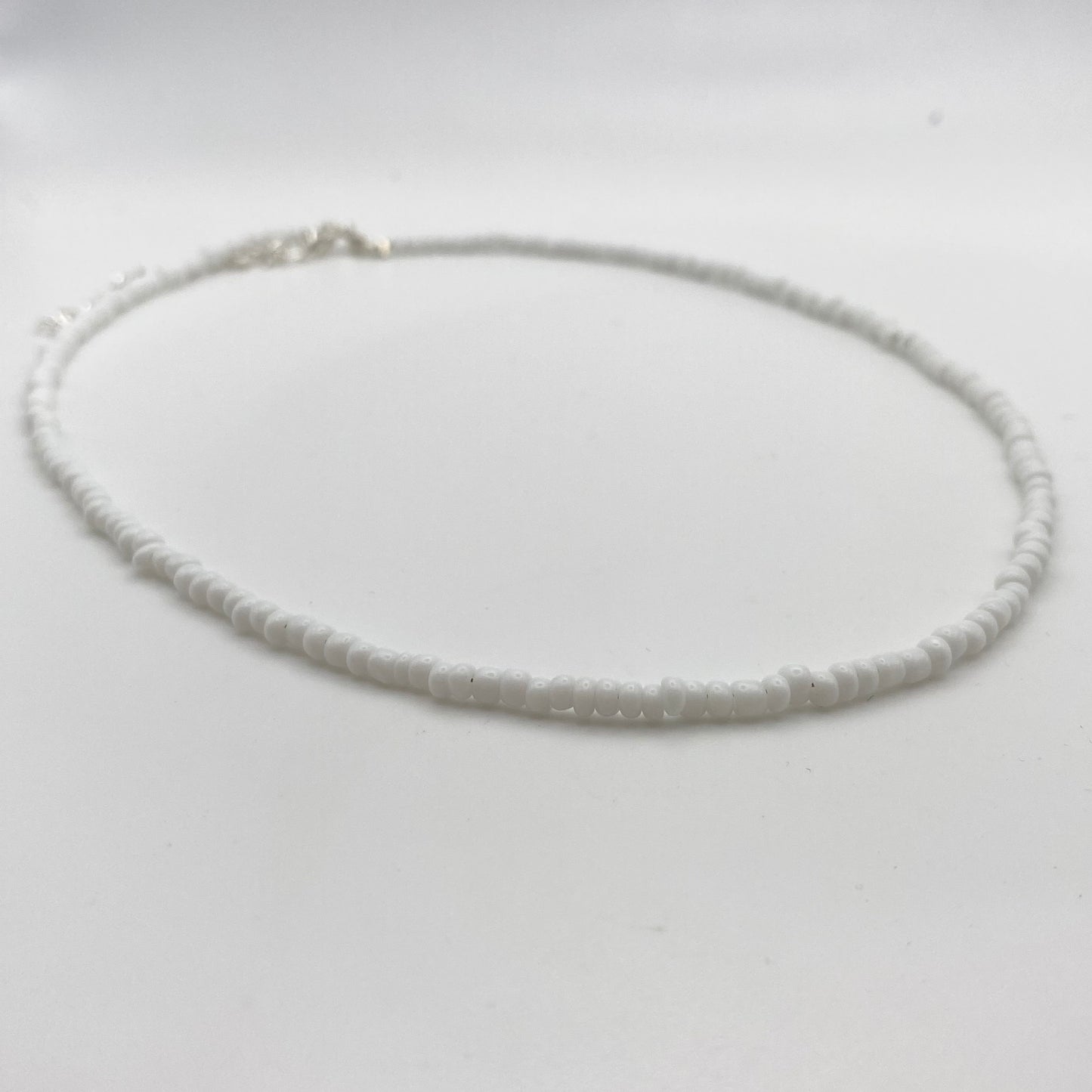 White Beaded Necklace