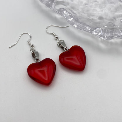 Red Heart Earrings