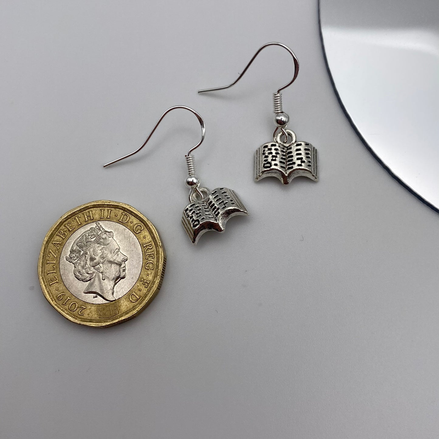 Small Book Earrings