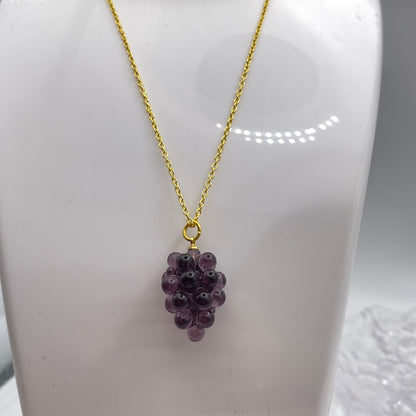 Purple Grape Necklace