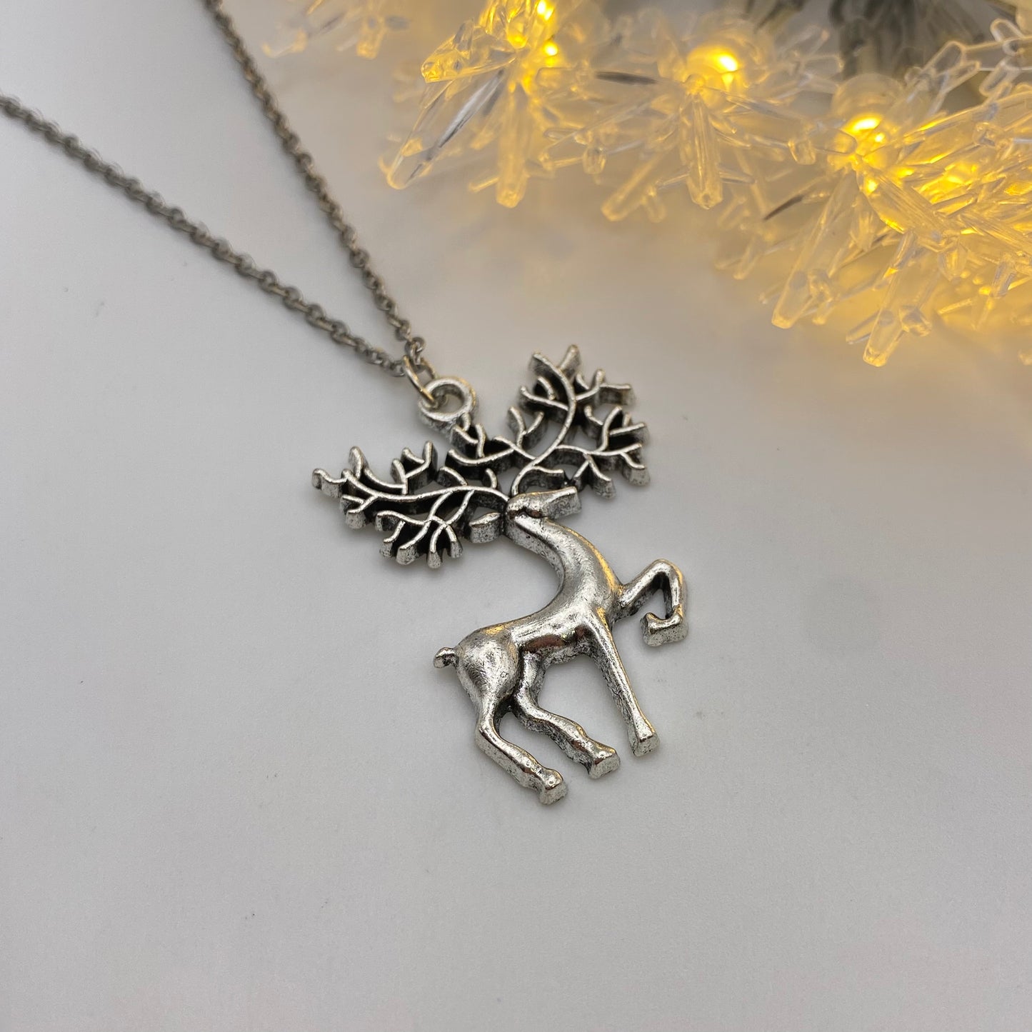Big Antler Reindeer Necklace