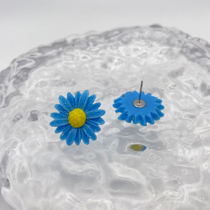 Colourful Flower Stud Earrings