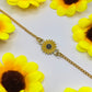Gold Chain Sunflower Bracelet