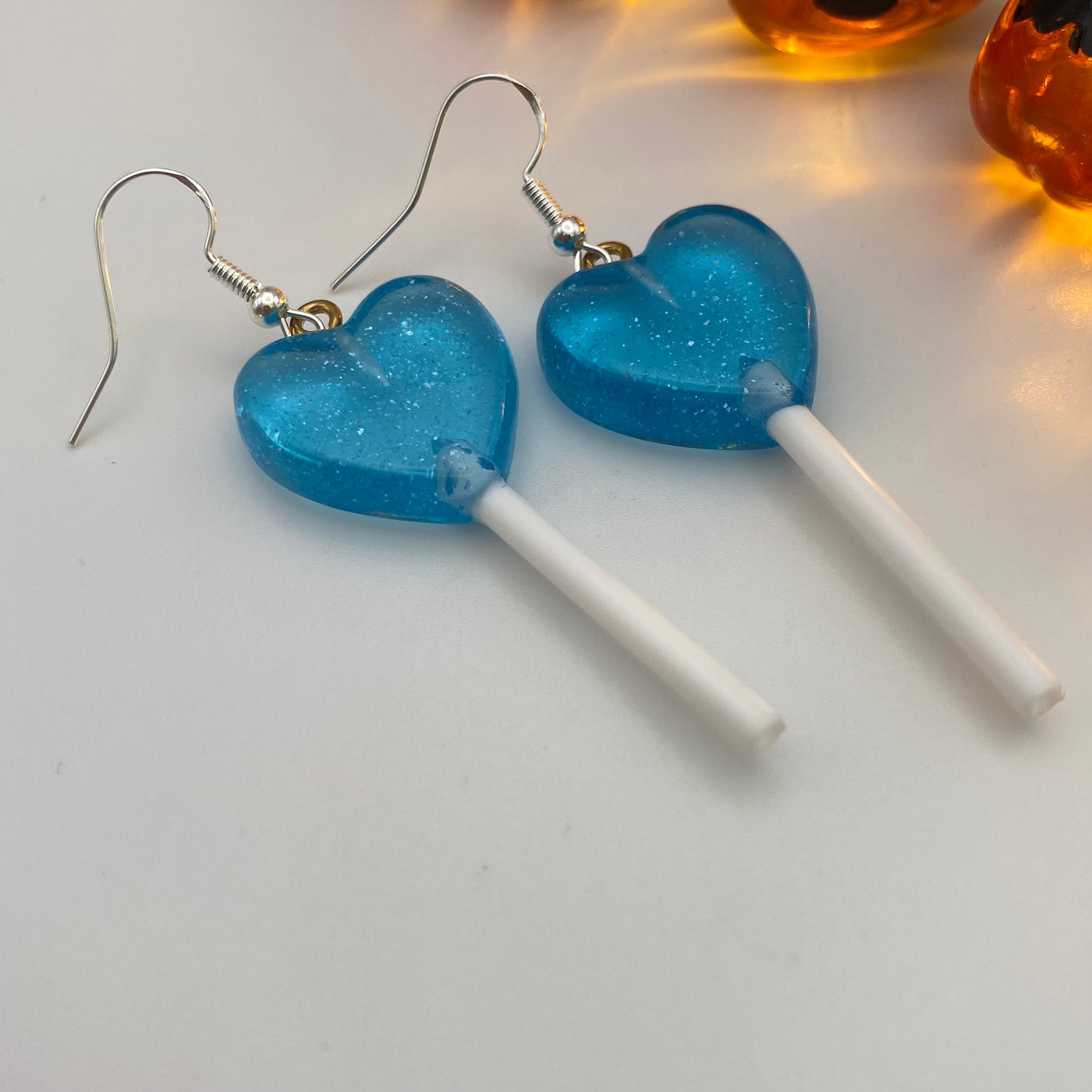 Blue Lollipop Earrings