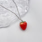 Red Strawberry Necklace (smaller size)