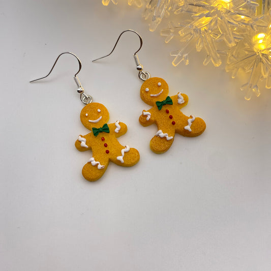 Gingerbread Man Earrings