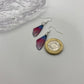 Small Purple and and Blue Fairy Wing Earrings
