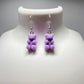 Fuzzy Purple Gummy Bear Earrings