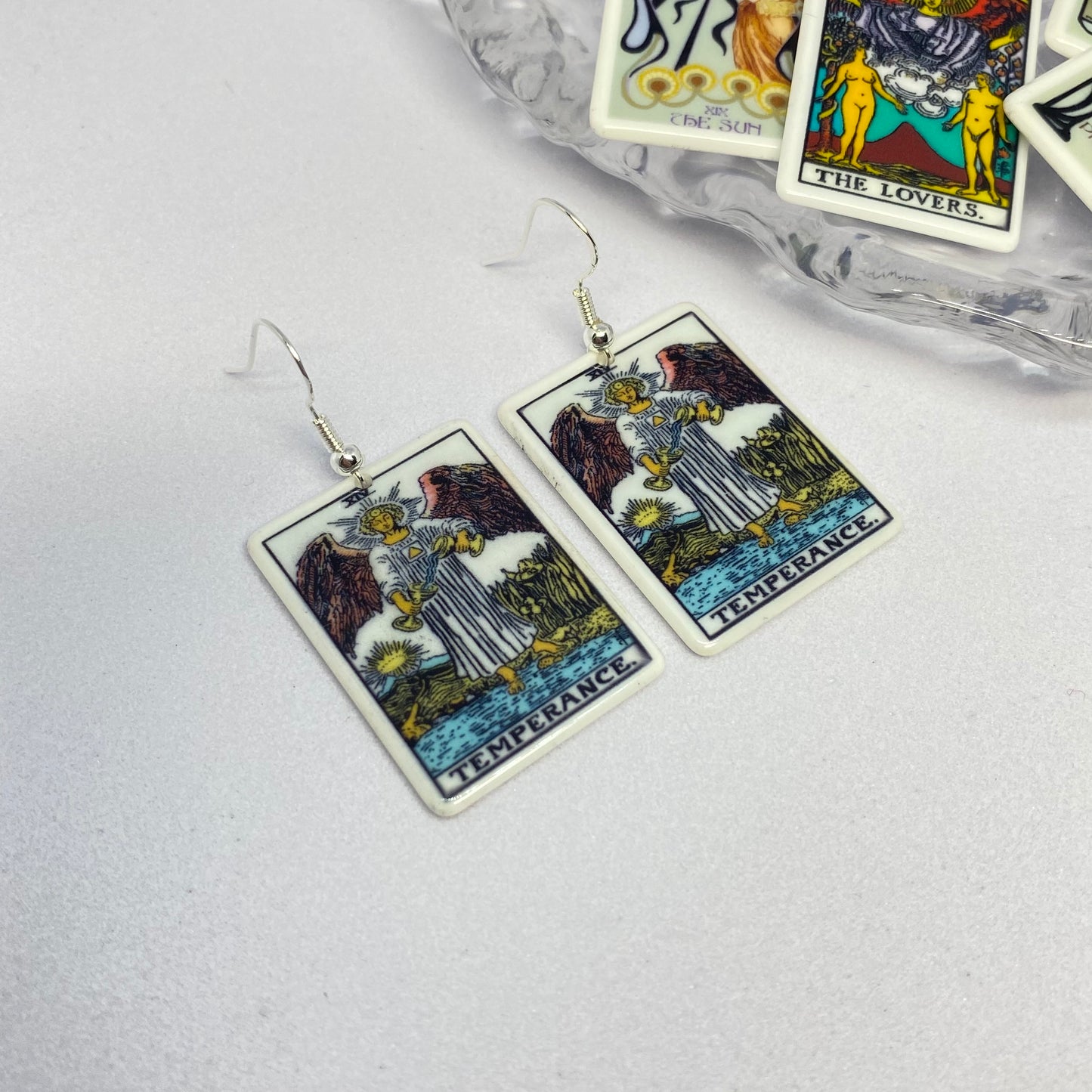 Temperance Tarot Card Earrings