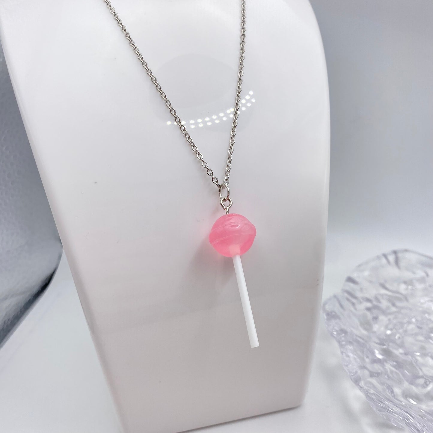 Pink Lollipop Necklace