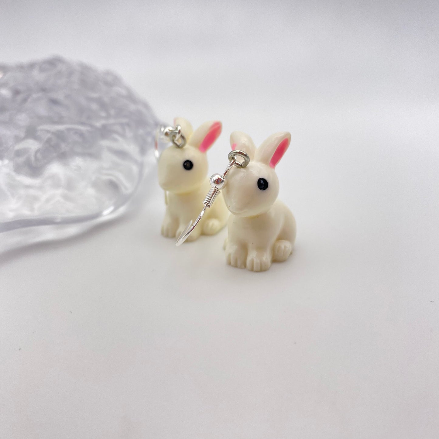 White Rabbit Earrings