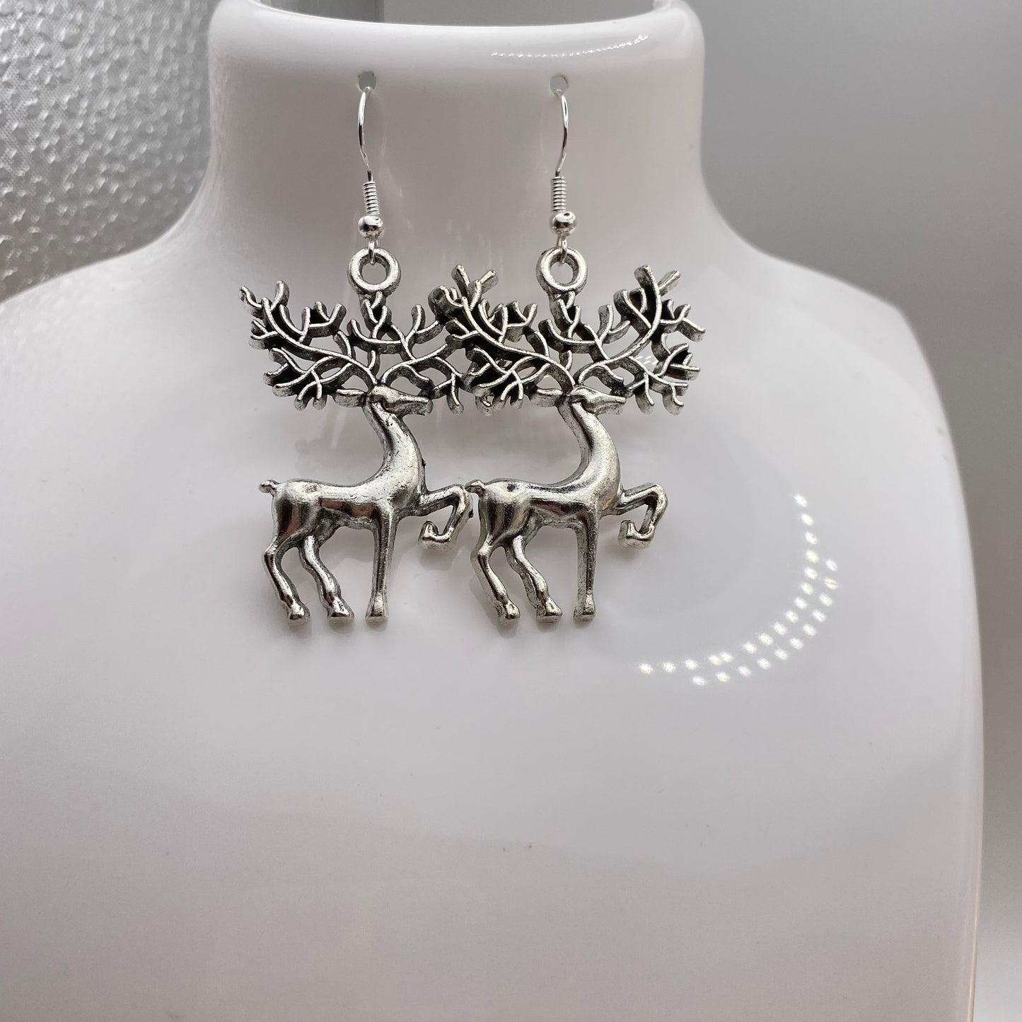 Big Antler Reindeer Earrings