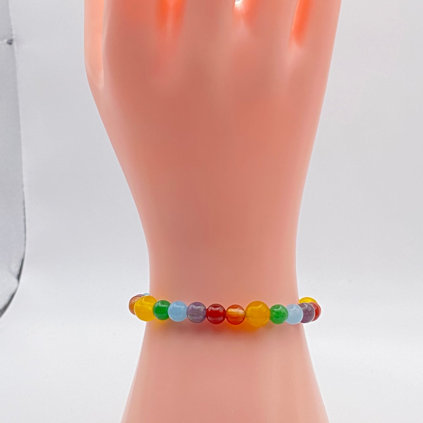 Round Rainbow Crystal Bracelet